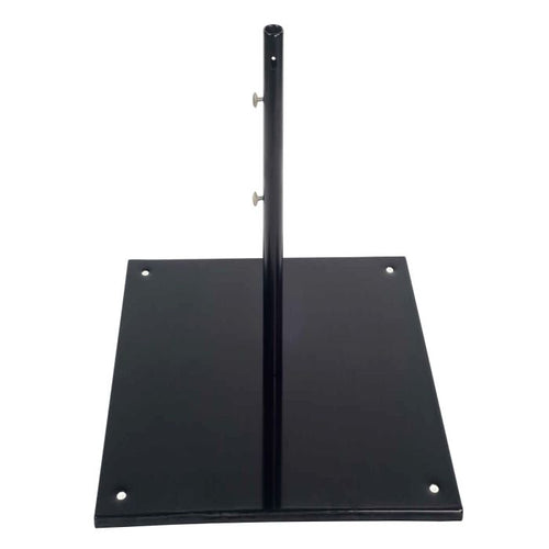 Woodard 30" Square Steel Market Umbrella Base in Black