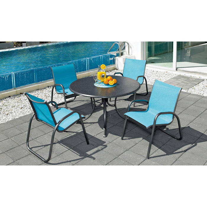 Telescope Casual Gardenella Sling Stacking Arm Chair