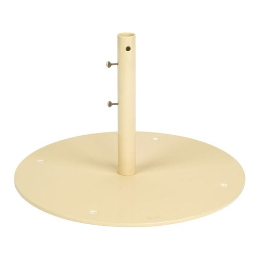 Woodard 24.5" Round Steel Market Umbrella Base in Almond