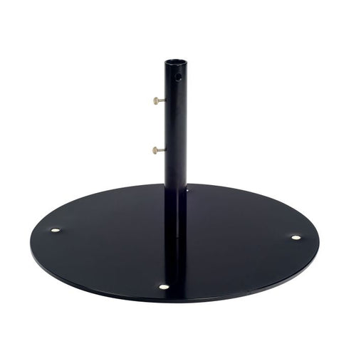 Woodard 24.5" Round Steel Market Umbrella Base in Black