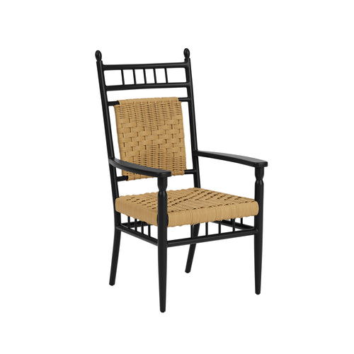 Lloyd Flanders Low Country Dining Armchair in Natural Finish