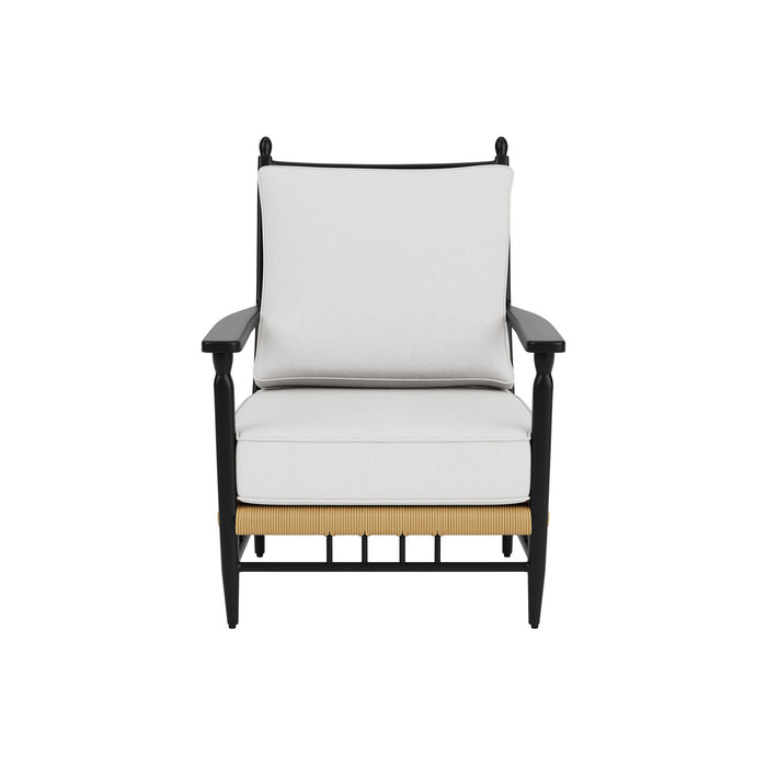 Lloyd Flanders Low Country Lounge Chair in Natural Finish, front view