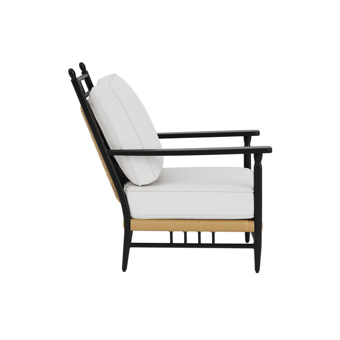 Lloyd Flanders Low Country Lounge Chair in Natural Finish, side view