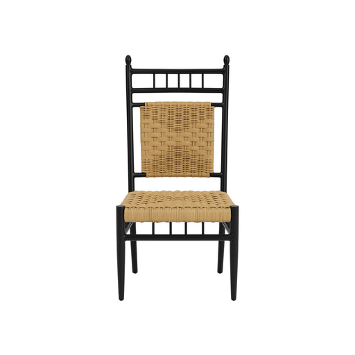 Lloyd Flanders Low Country Armless Dining Chair in Natural Finish, front view