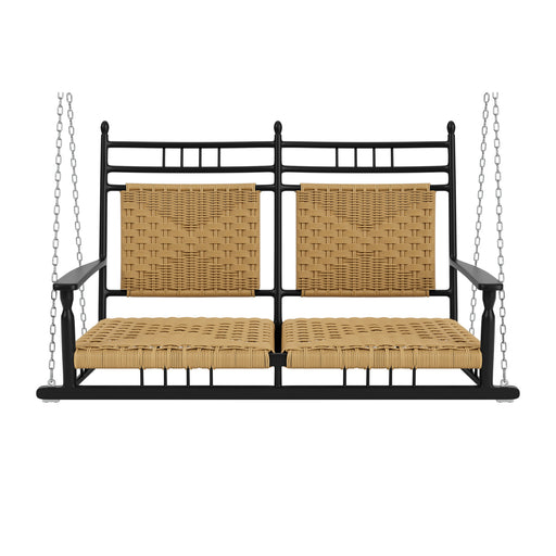 Lloyd Flanders Low Country Porch Swing in Natural Finish, front view