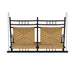 Lloyd Flanders Low Country Porch Swing in Natural Finish, back view