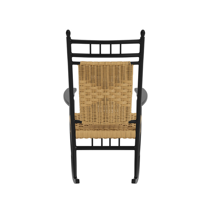 Lloyd Flanders Low Country Porch Rocker in Natural Finish, back view