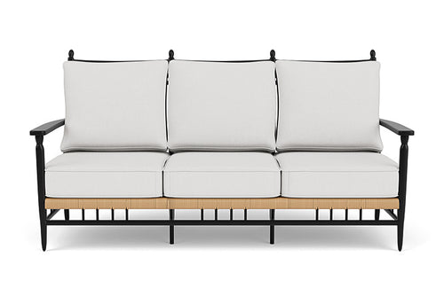 Lloyd Flanders Low Country Sofa in Natural Finish