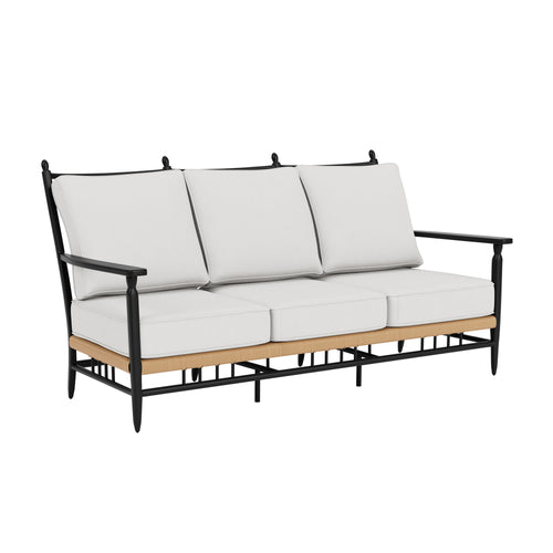 Lloyd Flanders Low Country Sofa in Natural Finish