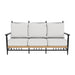 Lloyd Flanders Low Country Sofa in Natural Finish, front view