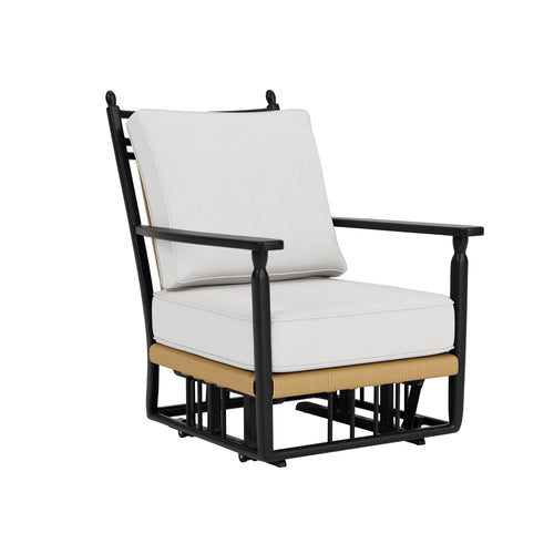 Lloyd Flanders Low Country Glider Lounge Chair in Natural Finish