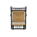 Lloyd Flanders Low Country Glider Lounge Chair in Natural Finish, back view