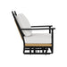 Lloyd Flanders Low Country Glider Lounge Chair in Natural Finish, side view