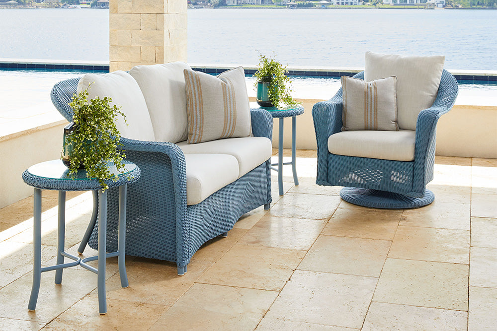 Lloyd Flanders Reflections 3-Piece Lounge Set with End Table