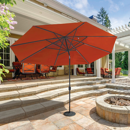 Galtech 8' x 11' Deluxe Auto Tilt Oval Umbrella