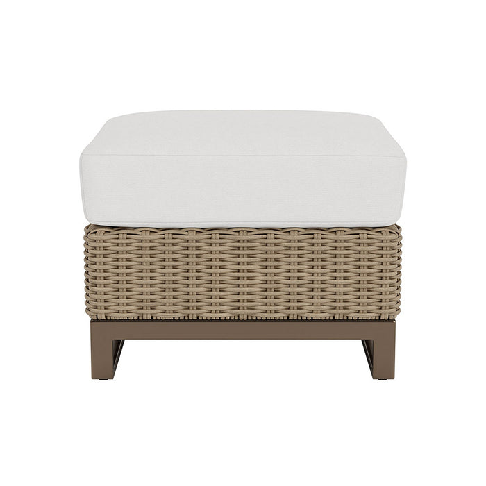 Lloyd Flanders Milan Ottoman in Brushwood Finish