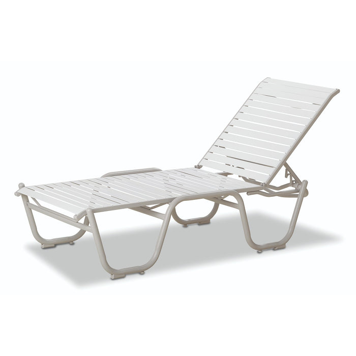 Telescope Casual Reliance Contract Strap 16" High Stacking Armless Chaise