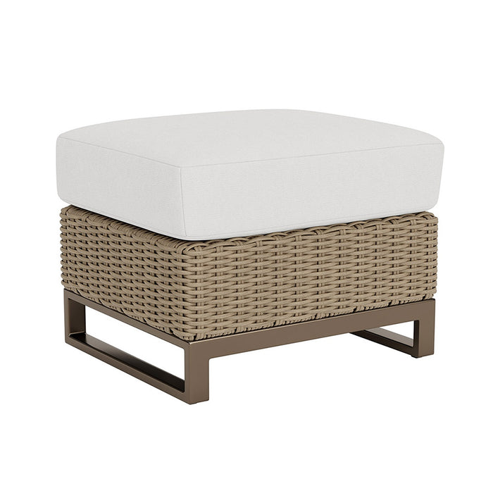 Lloyd Flanders Milan Ottoman in Brushwood Finish