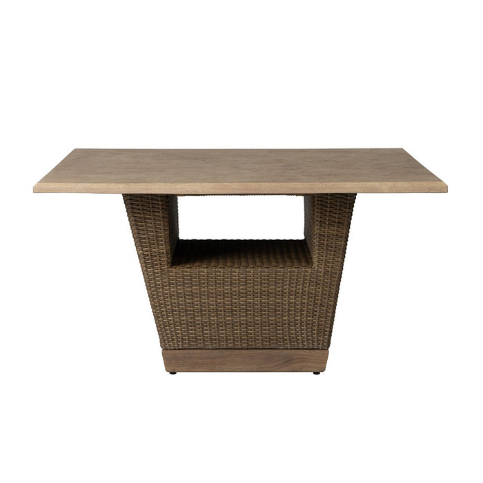 Lloyd Flanders Charisma 54" Square Dining Table in Brindle Finish