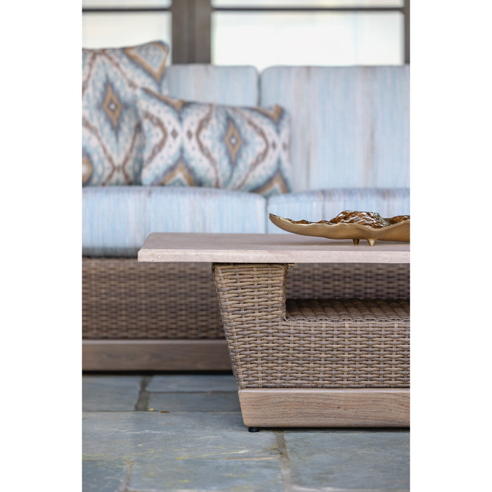 Lloyd Flanders Charisma 48" Rectangular Cocktail Table in Brindle Finish