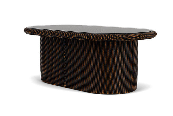 Lloyd Flanders Universal Loom 50" Oval Cocktail Table