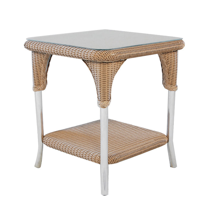 Lloyd Flanders Universal Loom 22" Square End Table (2x2 Weave)