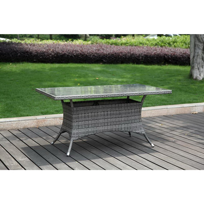 Spectrum 7-Piece Woven Armchair Dining Set with Cushions