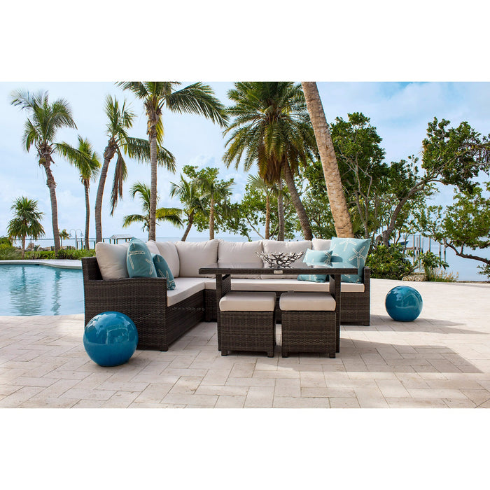 Spectrum 5-Piece Sectional Dining Set with Cushions