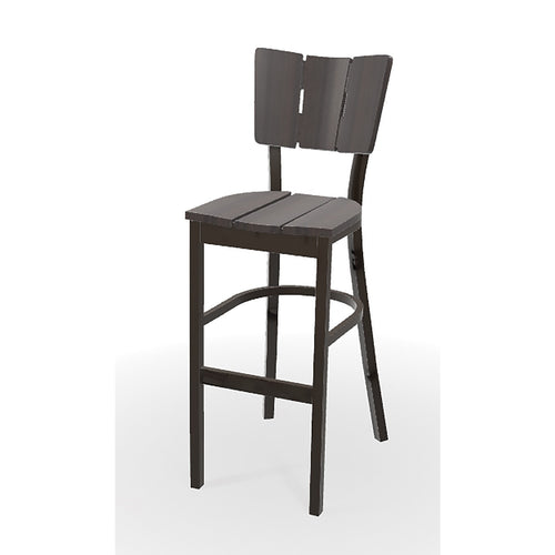 Telescope Casual Avant Rustic Polymer Bar Height Stacking Armless Chair