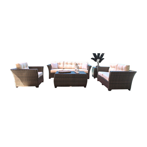 Pelican Reef Samoa 5-Piece Seating Set with Cushion