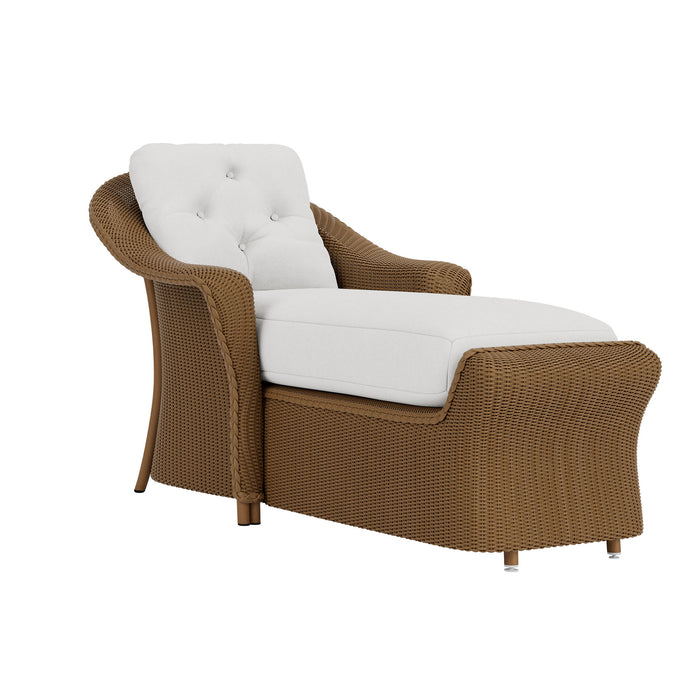Lloyd Flanders Reflections Day Chaise, three-quarter view