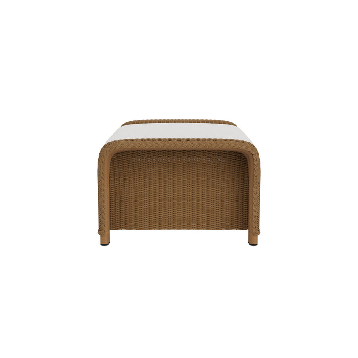 Lloyd Flanders Reflections Large Ottoman, side view