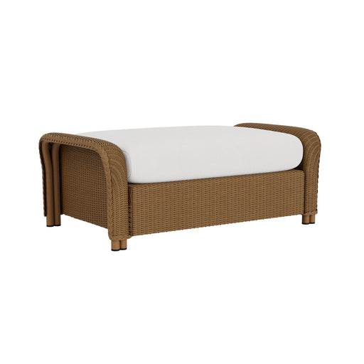 Lloyd Flanders Reflections Large Ottoman, three-quarter view