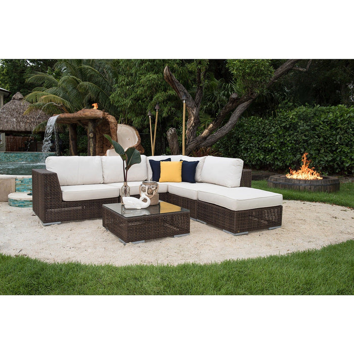 Atlantis Modular Corner Chair in a Pelican Reef Atlantis collection setting