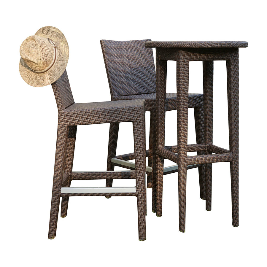 Atlantis 3-Piece Pub & Barstool Set with Cushions