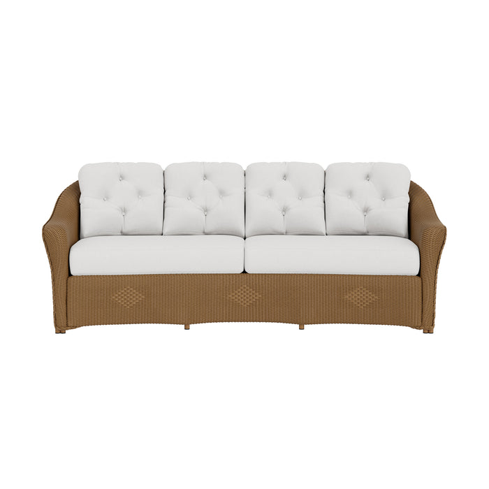 Lloyd Flanders Reflections Crescent Sofa, front view