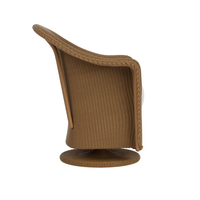 Lloyd Flanders Reflections Swivel Rocker Dining Armchair, side view