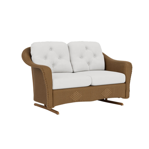 Lloyd Flanders Reflections Loveseat Glider, three-quarter view