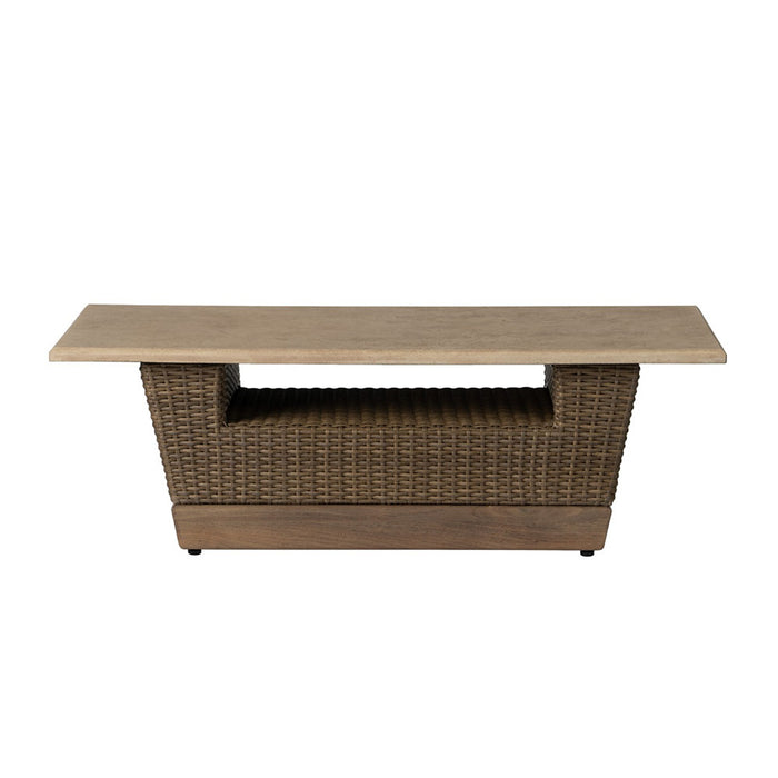 Lloyd Flanders Charisma 48" Rectangular Cocktail Table in Brindle Finish
