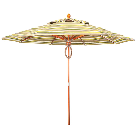 9' Teak Market Umbrella