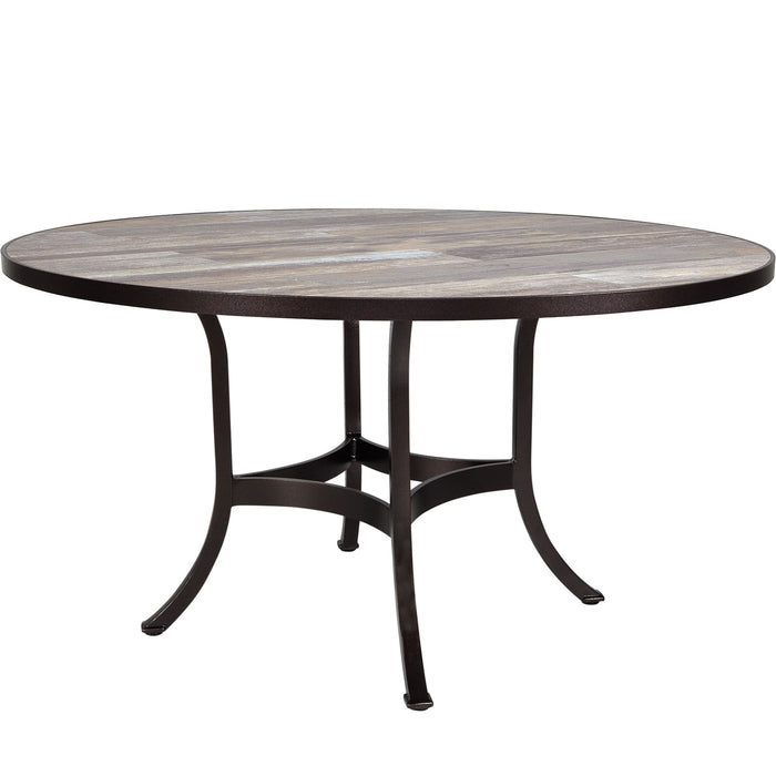 OW Lee Standard Aluminum Dining Table with 42" round top