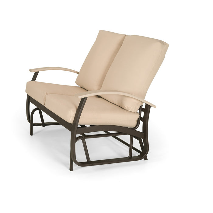 Telescope Casual Belle Isle Deep Seat Cushion 2-Seat Glider w/ Polymer Accents