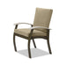Belle Isle Deep Seat Cushion Café Arm Chair w/ Polymer Accents