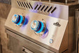 Backlit SafetyGlow knobs on the power burner