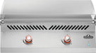 Built-In 700 Series 32 griddle, front view with lid closed