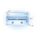 Built-In 700 Series 32 griddle dimensions: 33.5 in wide, 16.5 in high, 26 in deep