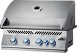 Napoleon Built-In 700 Series 32 inch gas grill in stainless steel, angled view