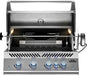 Built-In 700 Series 32 with the lid open and rotisserie in place