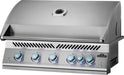 Napoleon Built-In 700 Series 38 inch gas grill in stainless steel, angled view