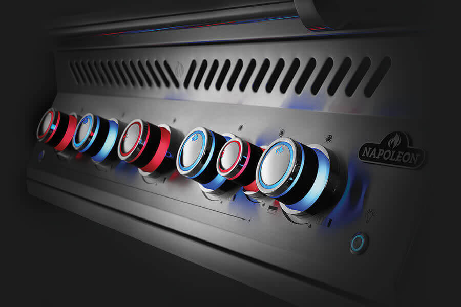 Night-light control knobs with SafetyGlow